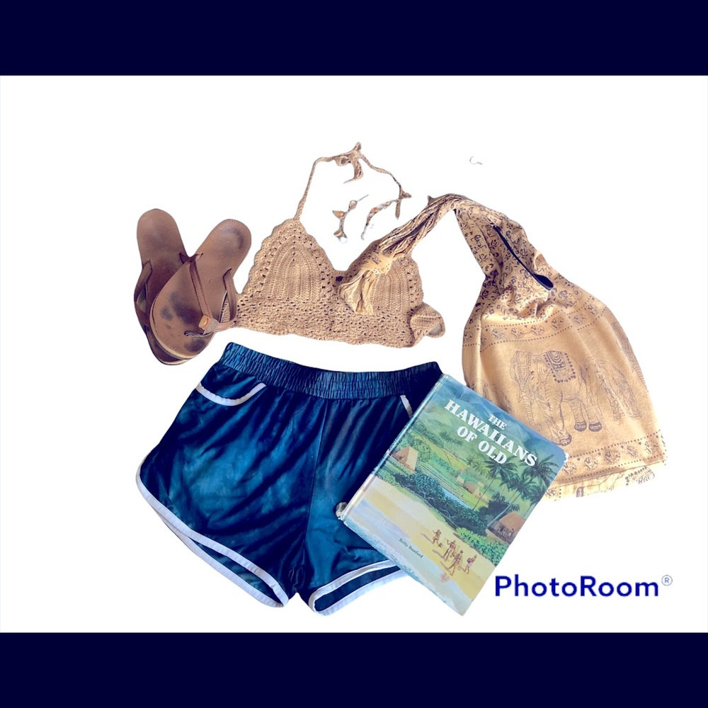Y2K style Blue 💎 Navy Galaxy Tie Dye Retro Shorts Med Women Teen SOFT M - Picture 2 of 8